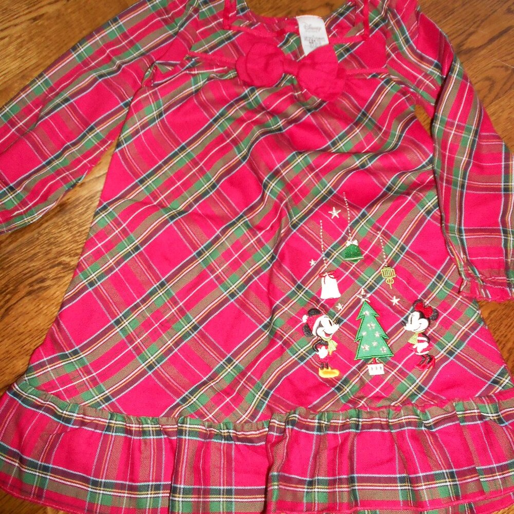 Disney Store Christmas Plaid Nightgown